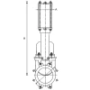 GY Knife gate valve, pneumatic | KP-194